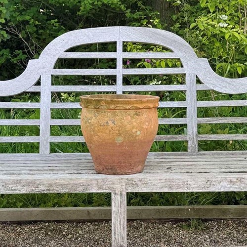 Small Pie-Crust Terracotta Planter