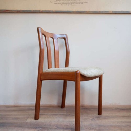 Single Danish Teak Chair by Dyrlund | MCM Desk Chair