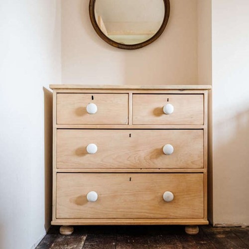 Stripped Victorian Pine Chest of Drawers
