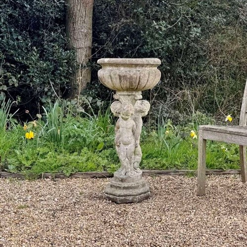 Small Cherub Jardiniere