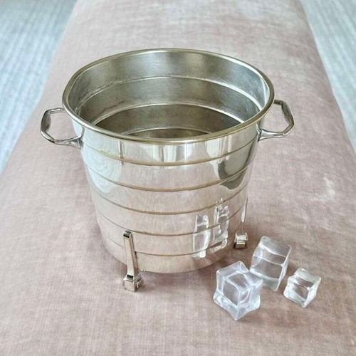 Art Deco era silver plated ice bucket C1920