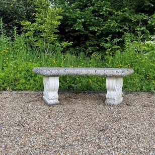 Curved Stone Bench