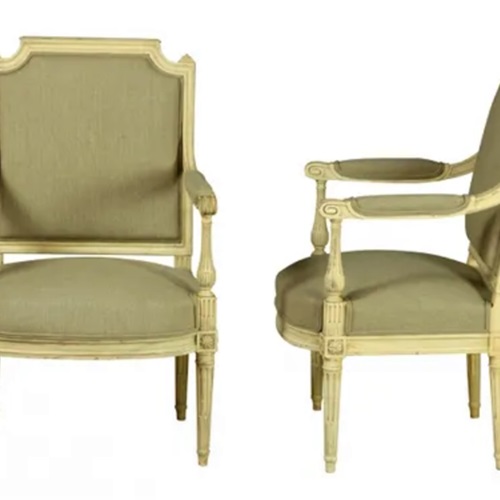 Pair Of Louis XVI Revival Armchairs