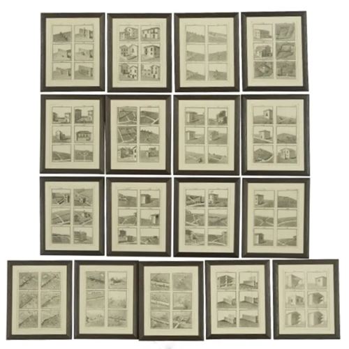 Set Of 17 Framed Engravings By Donegani