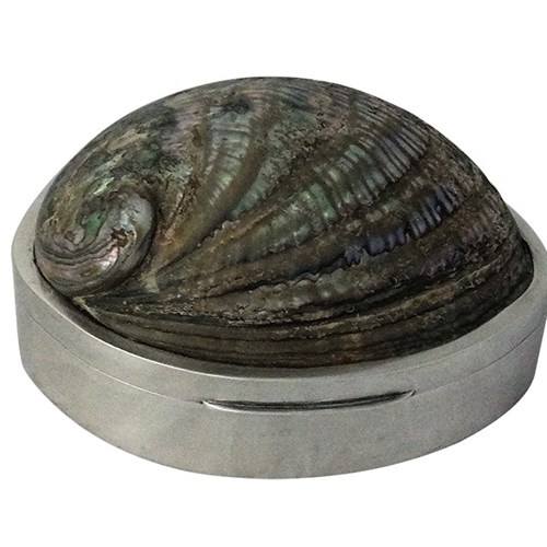 Italian Mother Of Pearl And Silver Box