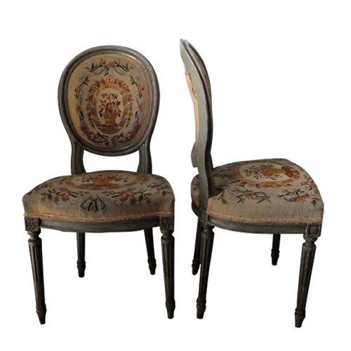 Pair Of Louis Xvi Revival Side Chairs