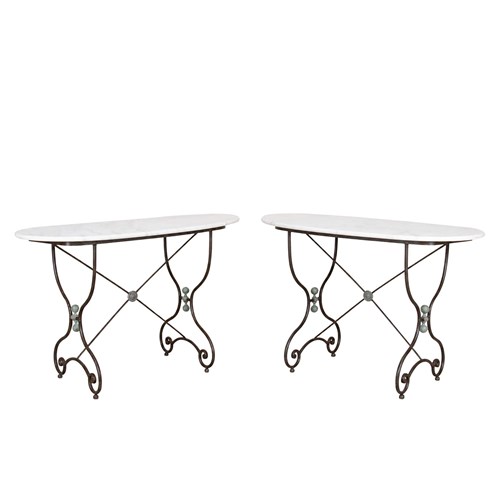 Pair Of 19Th Century French Oval Presentation Tables