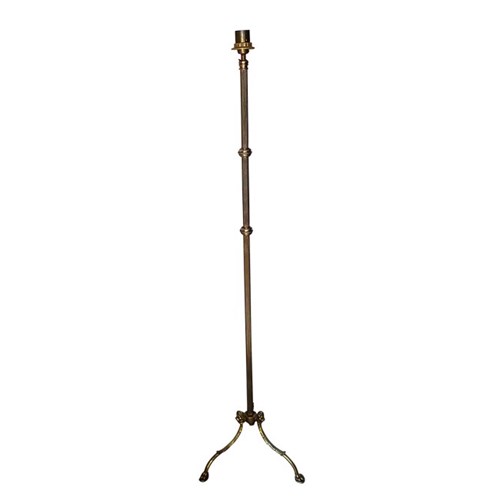 Brass Floor Lamp With Lions Paw Feet