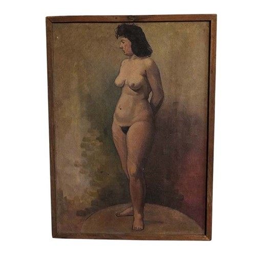 Small Painting Of A Female Nude