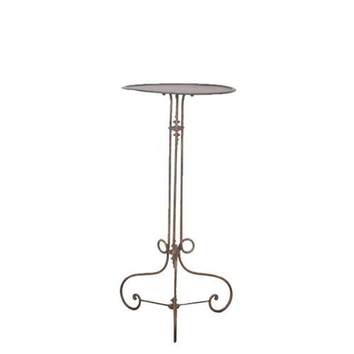 Tall Iron Napoleon Iii Occasional Table Pedestal