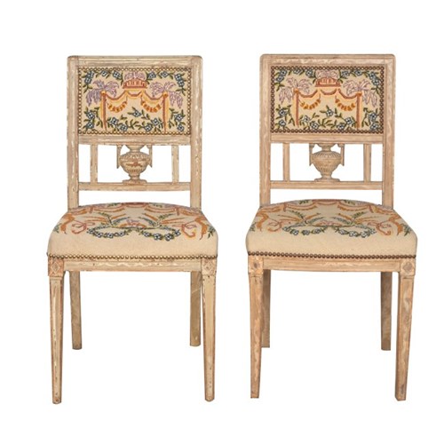 Pair Of 19Th Century Swedish Side Chairs