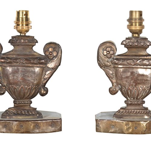 Pair Of  Italian Tole  Lamps