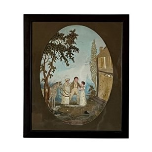 Framed Early 19Thc Silkwork 'The Ho...