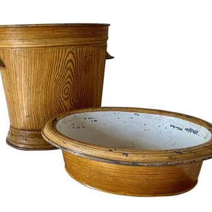 Vintage French Style Tole Foot Bath Planter