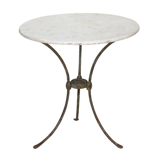 19Th Century French Iron Gueridon Garden Table