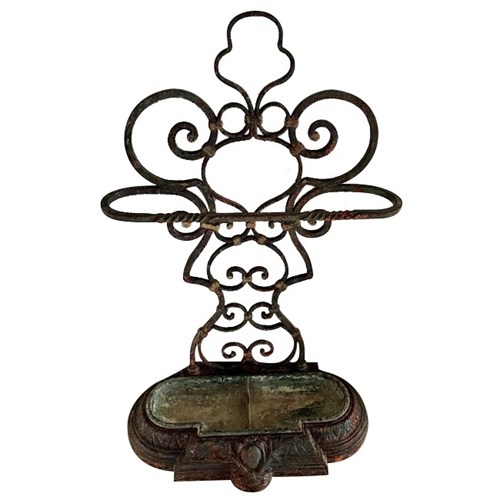 French Belle Époque Iron Umbrella Stand