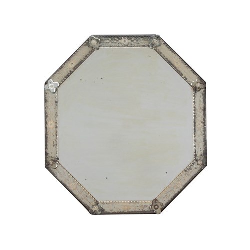 Early 20Th Century Octagonal Venetian Mirror