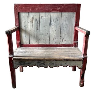 19Th Century French Painted Bench