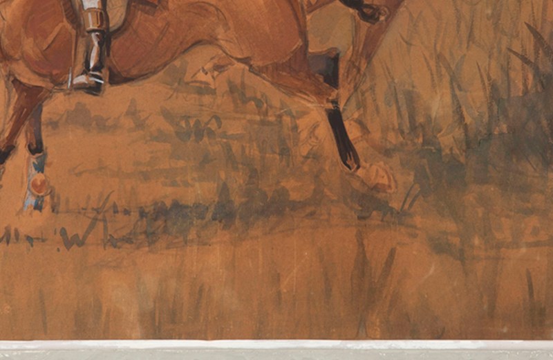 'The Hunt' Framed Signed Pastel Painting-adps-antiques-20th-century-framed-hunt-signed-pastel-4946-3-main-638313362513713899.jpg