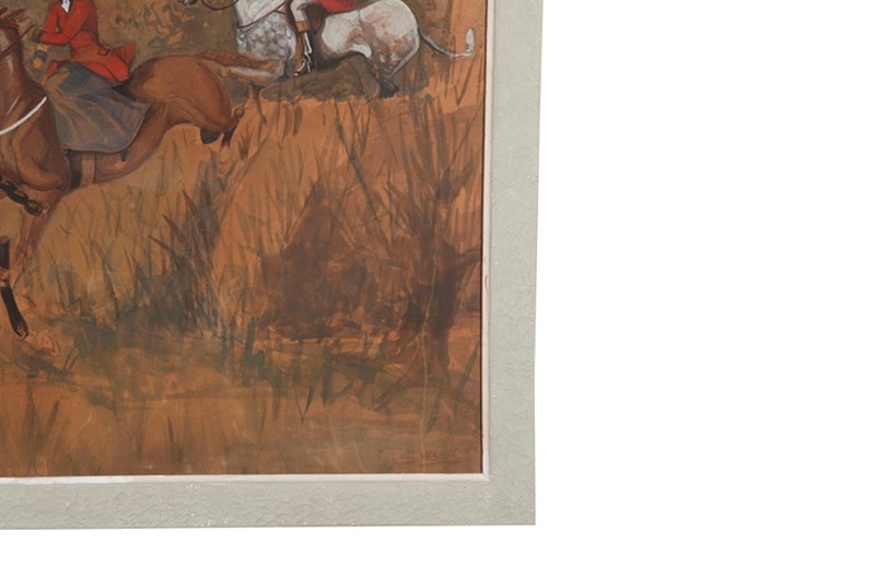 'The Hunt' Framed Signed Pastel Painting-adps-antiques-20th-century-framed-hunt-signed-pastel-4946-4-main-638313362509807880.jpg