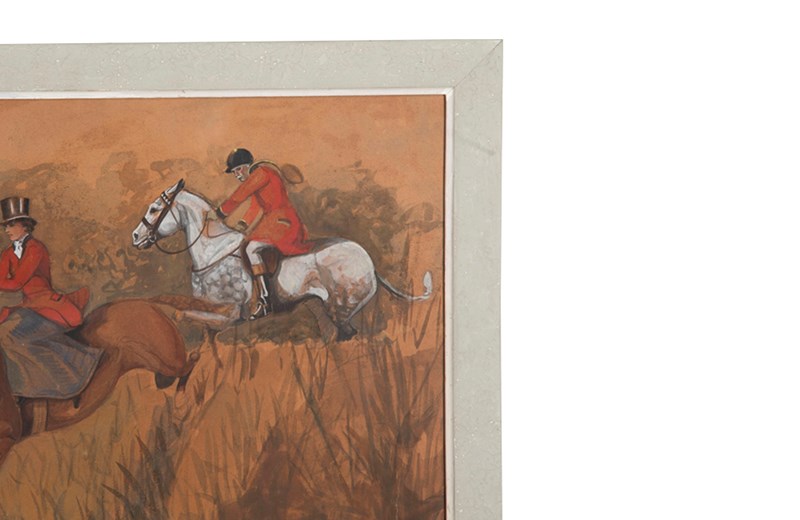 'The Hunt' Framed Signed Pastel Painting-adps-antiques-20th-century-framed-hunt-signed-pastel-4946-5-main-638313362505745133.jpg