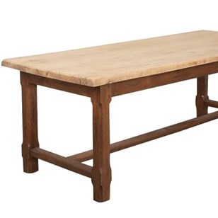 Large French Oak Refectory Table