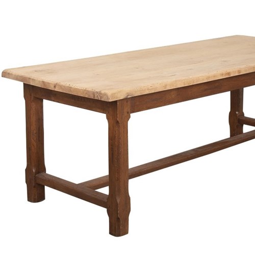Large French Oak Refectory Table