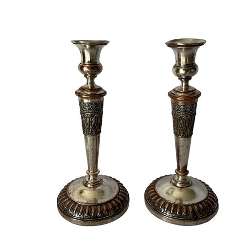 Pair Of Neo-Classical Revival Candlesticks