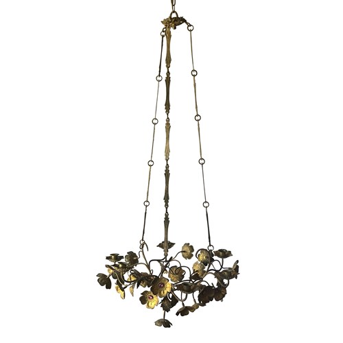 French Ecclesiastical Bejewelled Hanging Light