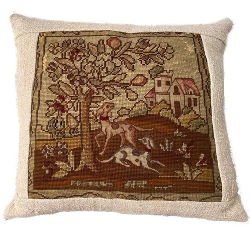 19Th Century Tapestry Cushion