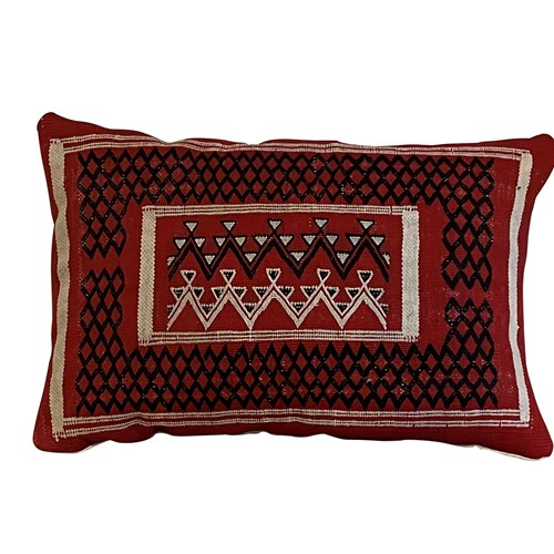 Mid-20Th Century Eastern European Handwoven Flatweave Cushion