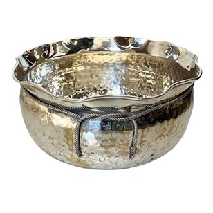 1970'S Hammered Silverplate Sack Ca...