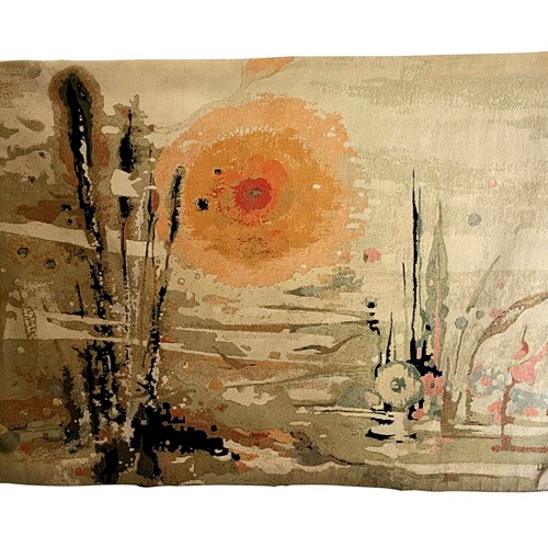 Mid-20Th Century Aubusson Tapestry 'Soleil D’Or' By Thérèse Le Guen 