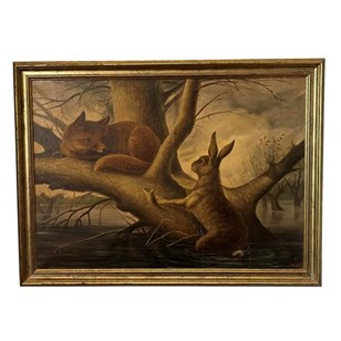 Late 19Th Century Oil On Canvas Of ...