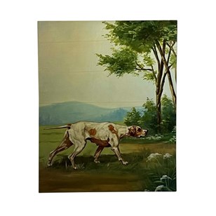Large 20Th Century Oil On Canvas Pa...
