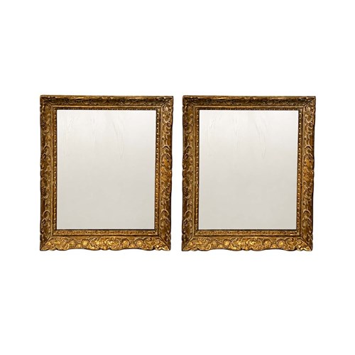 Pair Of French Louis V Style Giltwood Wall Mirrors