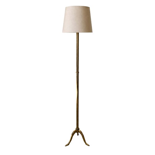 Mid 20Th Century French Brass Telescopic Floor Lamp