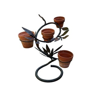 Mid-Century French Hand-Wrought Iro...