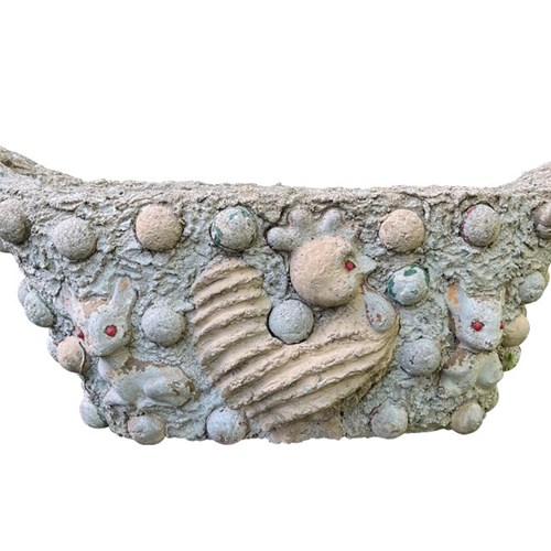 Large French Folk Art Planter