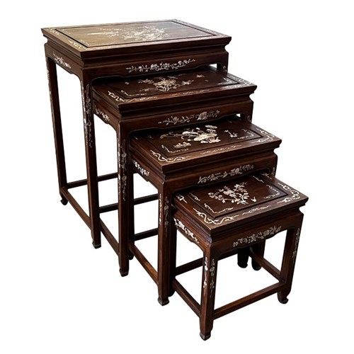 Set Of Four Chinese Nesting Tables