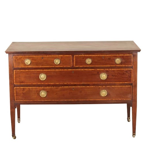 Early 20Th Century English Mahogany Commode