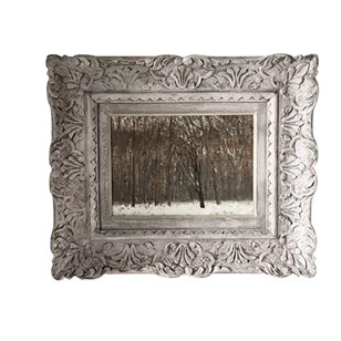 Oil On Wood Painting 'Forest After ...