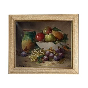 20Th Century French Framed Still Li...