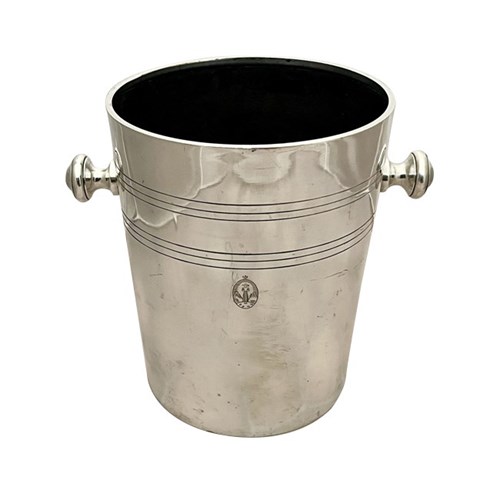 Large 1930'S Art Deco Silver Plate Champagne Bucket