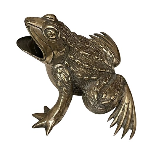 Large Mid-Century Italian Silver Plate Frog