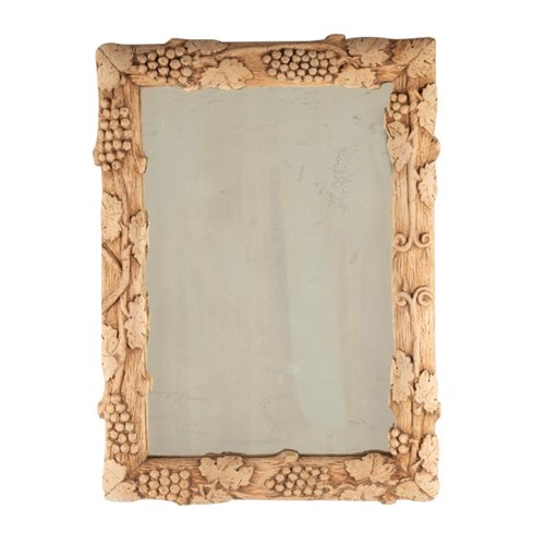 Large 19Th Century Carved 'Grape Vine' Mirror