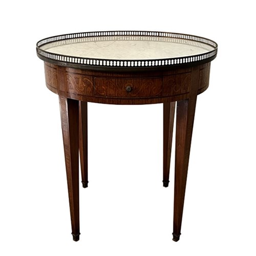 Italian Marquetry Bouillotte Table