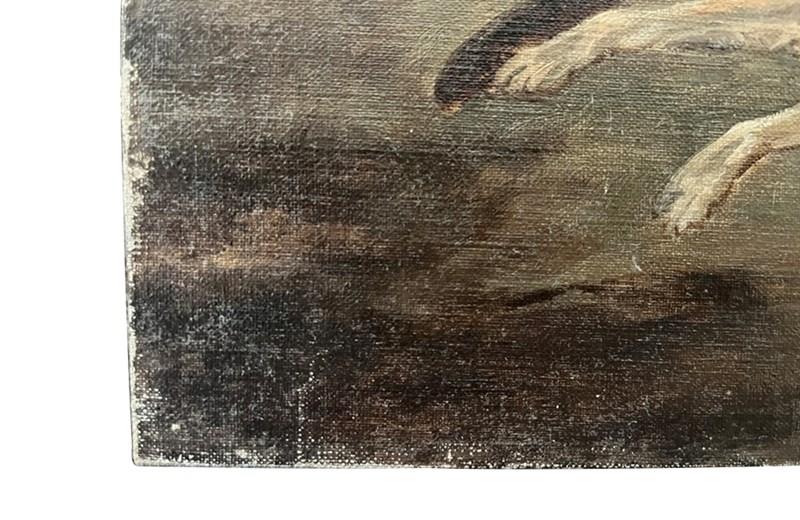 Painting 'Valet De Chiens' After Le Poittevin-adps-antiques-painting-valet-de-chiens-after-le-poittevin-4940-4-main-638307452239221526.jpg