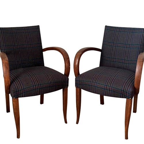 Pair Of Art Deco Style Bridge Chairs