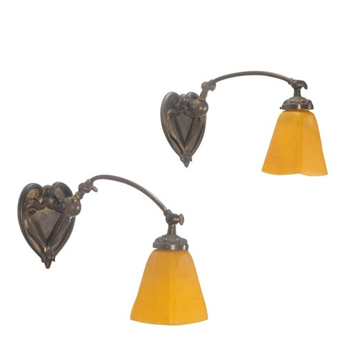 Pair Of Art Nouveau Wall Lights